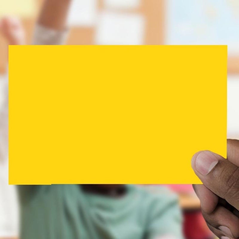 School Smart Unruled Index Cards, 4 x 6 Inches, Canary, Pack of 100 - Image 4